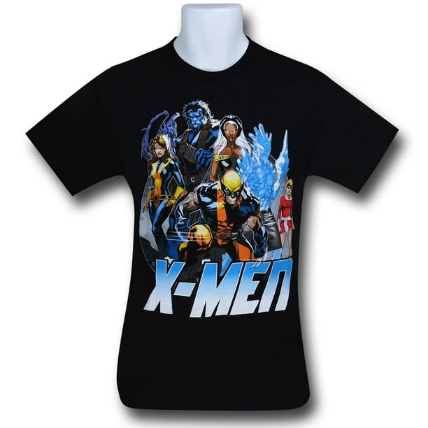 New Mavel X-Men Cartoon Cyclops Wolverine Iceman Vintage Mens T-Shirt